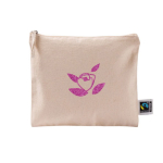 Fairtrade katoen toilettas met bijpassend koord 220 g/m2 kleur naturel gedetailleerde weergave 2