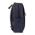 Werkrugzak van kunstleer voor laptop 15'' kleur marineblauw derde weergave