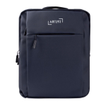 Werkrugzak van kunstleer voor laptop 15'' kleur marineblauw vijfde weergave