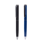 Elegante draaisysteem balpen met blauwe inkt kleur zwart zesde weergave