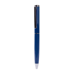Elegante draaisysteem balpen met blauwe inkt kleur blauw eerste weergave