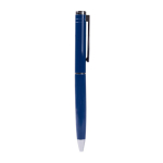 Elegante draaisysteem balpen met blauwe inkt kleur blauw derde weergave