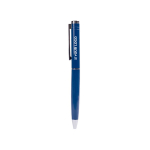 Elegante draaisysteem balpen met blauwe inkt kleur blauw met afdrukgebied