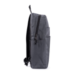 Lichte nylon laptoprugzak met antidiefstalzakje 16'' kleur grijs derde weergave