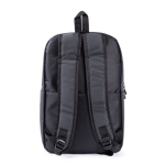 Lichte nylon laptoprugzak met antidiefstalzakje 16'' kleur grijs vijfde weergave