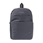 Lichte nylon laptoprugzak met antidiefstalzakje 16'' kleur grijs zesde weergave