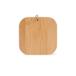 Set van verschillende kabels in een bamboe doosje voor transport kleur hout vierde weergave