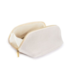 Toilettas met één vak van zacht polyester 450 g/m2 kleur naturel zesde weergave