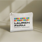 Toilettas van polyester met velvet afwerking 280 g/m2 kleur wit gedetailleerde weergave 3