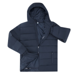 Gewatteerde parka van polyester, wind- en waterbestendig