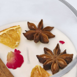 Geurkaars van plantaardige was met kaneel- en citrusaroma derde weergave