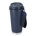 RVS take-awaybeker van gerecycled staal met draagriem 500 ml derde weergave