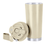 RVS take-awaybeker van gerecycled staal met draagriem 500 ml zevende weergave