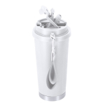 RVS take-awaybeker van gerecycled staal met draagriem 500 ml sfeerweergave