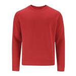 Unisex sweatshirt van katoen en polyester 280 g/m² kleur rood  negende weergave