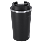 RVS beker van gerecycled staal met temperatuurindicator 400 ml kleur zwart  negende weergave