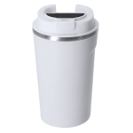 RVS beker van gerecycled staal met temperatuurindicator 400 ml kleur wit  negende weergave