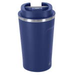 RVS beker van gerecycled staal met temperatuurindicator 400 ml kleur marineblauw  negende weergave