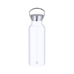 RVS thermosfles met draaglus 500 ml kleur wit  negende weergave