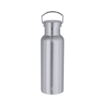 RVS thermosfles met draaglus 500 ml kleur zilver  negende weergave