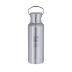 RVS thermosfles met draaglus 500 ml met jouw bedrukking