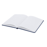 A5 notitieboek met gewatteerde kunstleren kaft en gelijnde pagina’s derde weergave