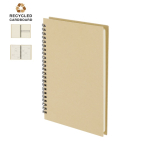 A5 notitieboek met gelijnde pagina’s en maandplanner in het Engels