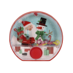 Water-ringenspel met kerstontwerp en rode knop in het midden kleur rood  negende weergave