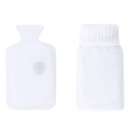 Herbruikbare handverwarmer met polyester hoes kleur wit  negende weergave