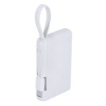 Compacte witte powerbank 2.000 mAh tweede weergave