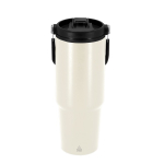 RVS drinkfles van gerecycled staal met handige draaglus 900 ml kleur naturel  negende weergave