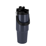 RVS drinkfles van gerecycled staal met handige draaglus 900 ml derde weergave