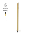 Duurzaam schrijfpotlood van gerecycled aluminium, gaat oneindig mee