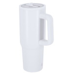 RVS thermosfles met handvat 870 ml kleur wit  negende weergave