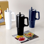 RVS thermosfles met handvat 870 ml sfeerweergave