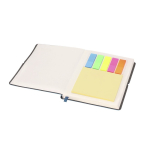 Schrijfboek van kunstleer met intern gelijnd A6-notitieblok zevende weergave