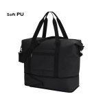 Uitschuifbare tas met dubbele handgreep en trolleyvak