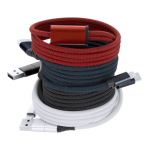 Magnetische aluminium oplaadkabel die niet in de knoop raakt derde weergave