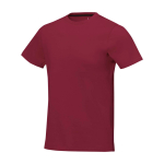 Heren T-shirt van katoen 160 g/m² Elevate Life kleur bordeaux