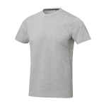Heren T-shirt van katoen 160 g/m² Elevate Life kleur lichtgrijs gemarmerd