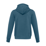 Unisex hoodie in gebreide stof met capuchon 300 g/m² Elevate Life kleur cyaan blauw tweede weergave achterkant
