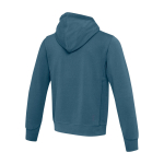 Unisex hoodie in gebreide stof met capuchon 300 g/m² Elevate Life kleur cyaan blauw derde weergave achterkant