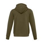Unisex hoodie in gebreide stof met capuchon 300 g/m² Elevate Life kleur olijfgroen tweede weergave achterkant
