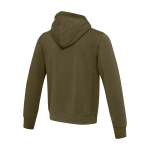 Unisex hoodie in gebreide stof met capuchon 300 g/m² Elevate Life kleur olijfgroen derde weergave achterkant