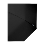 Handmatig RPET-paraplu van pongee polyester met houten handvat Ø99 cm kleur zwart weergave detail 2