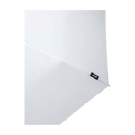 Handmatig RPET-paraplu van pongee polyester met houten handvat Ø99 cm kleur wit weergave detail 2