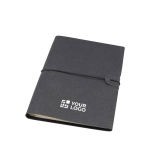 Navulbaar notitieboek, omslag van gerecycled plastic, 2 schrijfblokken met afdrukgebied