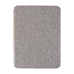Duurzame schrijfmap met walnoothouten sluiting A5, gelijnde pagina’s kleur grijs tweede weergave achterkant