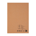 Duurzame schrijfmap met walnoothouten sluiting A5, gelijnde pagina’s kleur grijs