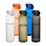 Drinkfles van gerecycled plastic met siliconen handlus 630 ml kleur zwart tweede weergave meerdere kleuren